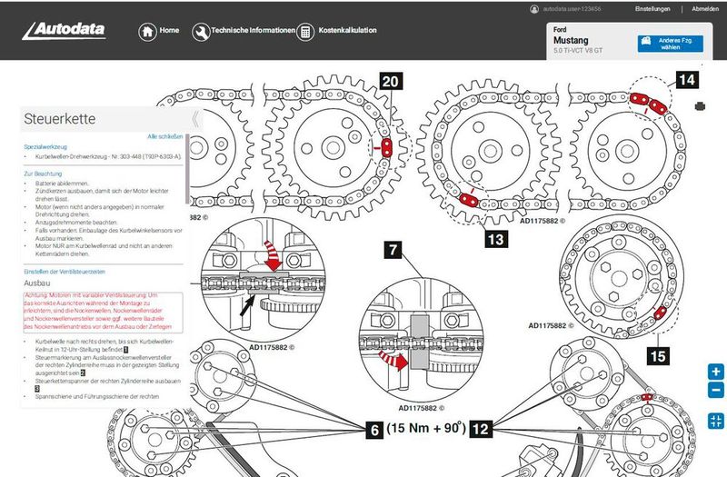 Die einzige Wartungs- und Reparatur-Software, die OEM-Diagramme und -Daten standardisiert  (Bild: Solera/Autodata)