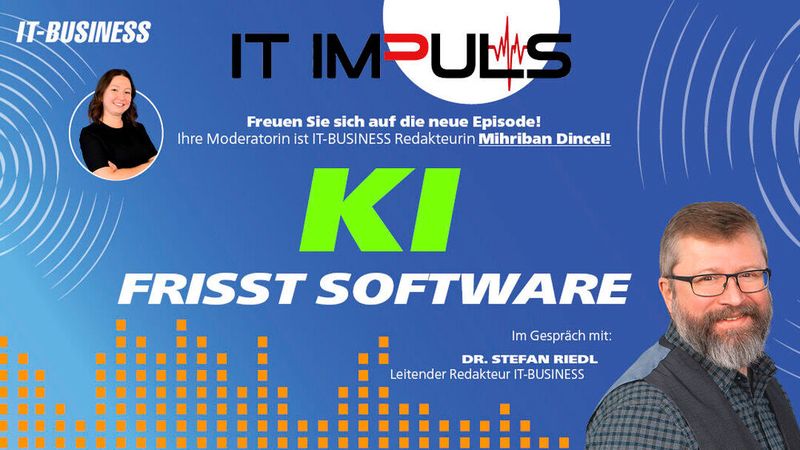 In dieser Folge von IT ImPuls sprechen Stefan Riedl und Mihriban Dincel über den Glaubenssatz „KI frisst Software“.(Bild:  Carin Boehm / Vogel IT-Medien)