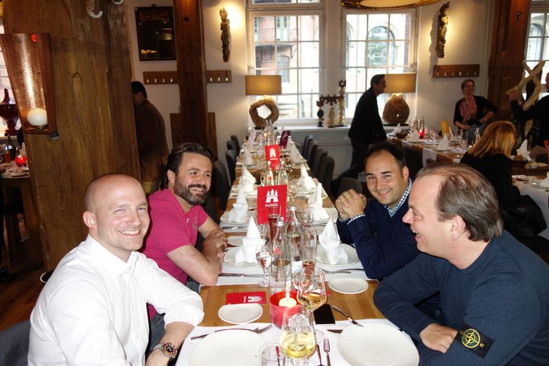 (v. l.) Benedikt Albrecht, Media Markt mit Mario Bartnig, WD, Christian Hartmann und Markus Dörken, Media Markt Saturn (IT-BUSINESS)