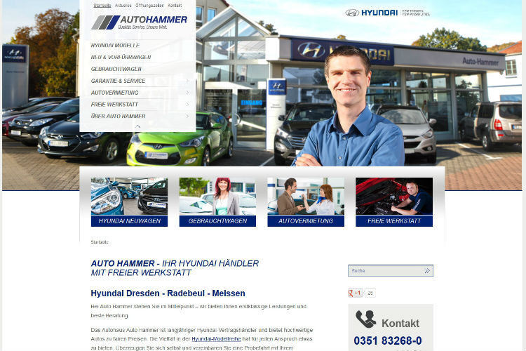 Auto Hammer setzt auf seiner Webseite nicht mehr wie früher auf Inhalte von der Stange. (Foto: Auto Hammer)