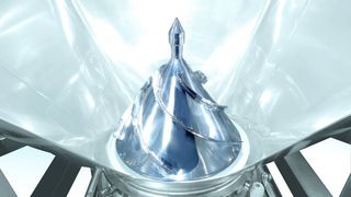 Die Geometrie des Rotationskegels passt sich dem Auslaufverhalten und den speziellen Anforderungen des Mediums durch Aufbauten wie Messer oder Schaber an.  (Bild: Ucon Containersysteme)