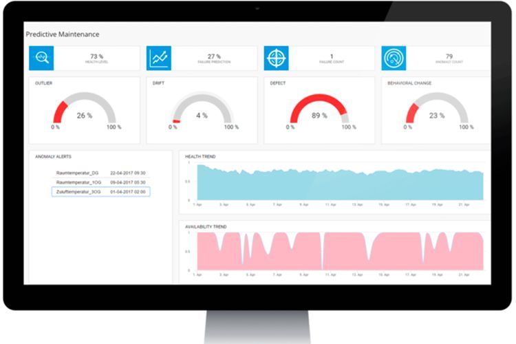 Recogizer ist ein IoT-Plattform-Anbieter, mit der Maschinen und Anlagen in Echtzeit überwacht werden können und so Wartungsintervalle optimiert werden. Die Daten werden übersichtlich aufbereitet und anschaulich visualisiert. Ein gesicherter Webzugang gibt Zugriff auf das Dashboard und bietet umfangreiche Analysemöglichkeiten individueller KPIs. Zum Leistungsportfolio gehört die automatisierte Prognose von bevorstehenden Ausfällen, die kontinuierliche Datenanalyse zur Anlagen-/Prozesslaufzeit sowie eine Wartungsempfehlung die mit einem proaktiven Wartungsticket an den Service-Techniker weitergeleitet wird. (Bild: Recogizer)