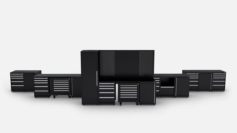Die einzelnen Module lassen sich mit Schubladen, Wagen, Schränken und Wandpaneelen erweitern und kombinieren.(Bild:  Rotary)