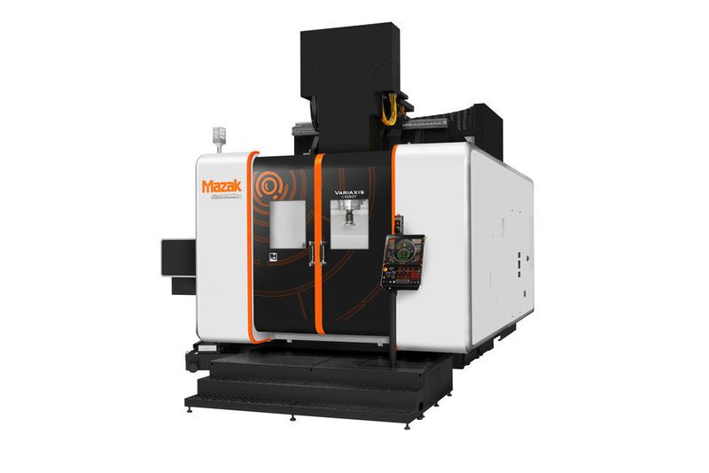 Das 5-Achsen-Bearbeitungszentren Variaxis i-1050T mit Smooth-X-Steuerung für die Bearbeitung großer Werkstücke (Bild: Mazak)