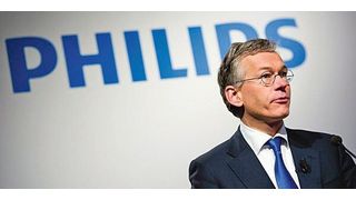 Als „strategischen Meilenstein“ bezeichnet Philips-Konzernchef Frans van Houten im Februar 2015 die Akquisition der Volcano Corp. Mit der Übernahme schärft der niederländische Konzern sein Profil als Medizintechnikfirma. (Philips)