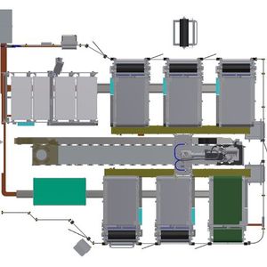 Das Cutting-&-Stacking-Center ist allerdings alles andere als ein „Laborstück“, denn zwei Anlagen sind bereits im großserienmäßigen Automobilleichtbau sowie bei der Flugzeugteile-Fertigung im Einsatz.(Bild:  Schmidt & Heinzmann)