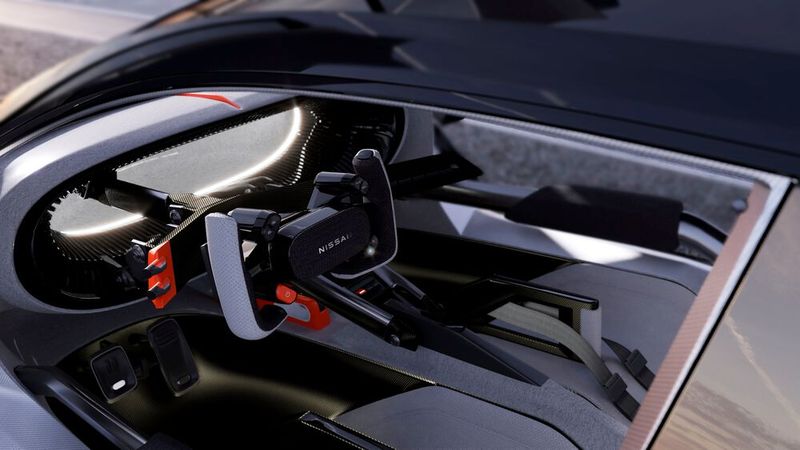 Das Interieur der Studie wirkt wie aus einem reinen Sportwagen entlehnt. (Bild: Nissan)