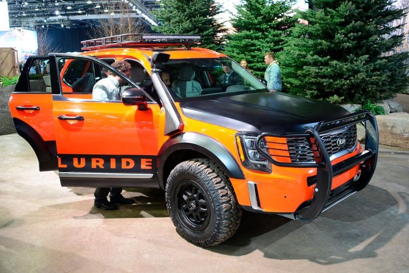 Mit dem Telluride erweitern die Koreaner ihre Modellpalette in den USA nach oben. Nach Europa kommt das Modell nicht.  (NAIAS)