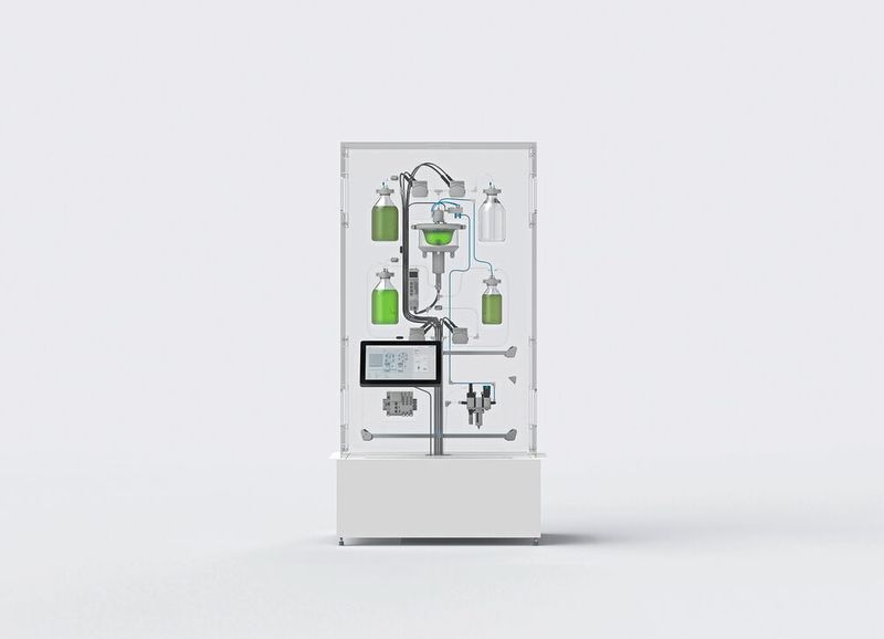 Modul 4, Harvest: Ernte der Algen mittels Zentrifuge (Bild: Festo)