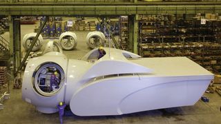 Die Produktion von Nordex-Windkraftanlagen in Rostock. Bild: Nordex (Archiv: Vogel Business Media)