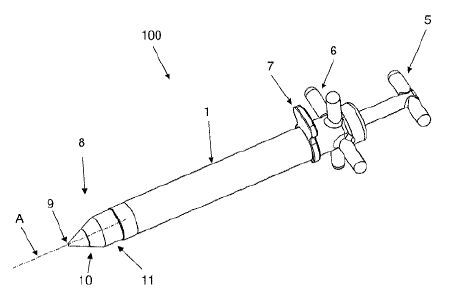 Medizinisches Instrument zur Herstellung einer Öffnung in einer Gefäß- oder Organwand(Bild:  Albert-Ludwigs-Universität Freiburg/DPMA)