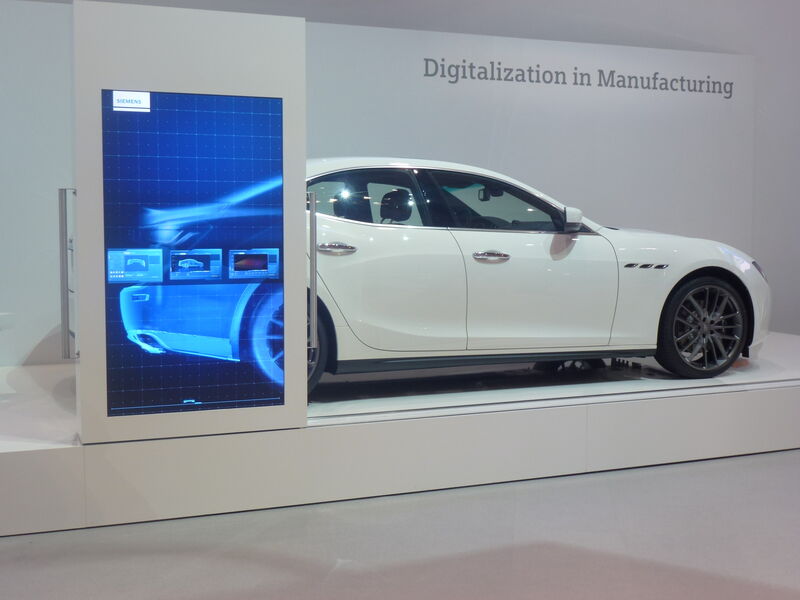 Am Stand von Siemens waren Digitalisierung und Industrie 4.0 zentrale Themen. (Bild: IT-BUSINESS)