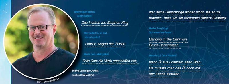 Ludwig Leinzinger, Gründer, Toolhouse DV-Systeme (IT-Business)