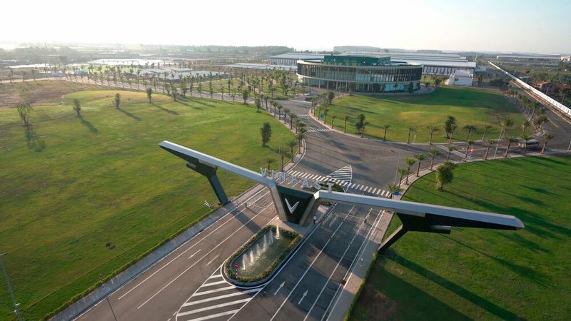 Das Vinfast-Werk in Hai Phong wurde in 21 Monaten gebaut. (Bild: Vinfast)