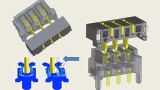 Besonders in der Automobilelektronik im Bereich von Lichtsystemen kommt dieser Two Piece Connector von Yokowo bereits erfolgreich zum Einsatz (Bild: Yokowo)