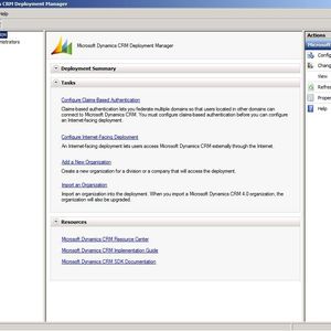 Abbildung 1: Mit dem Deployment Manager wird die Dynamics CRM-Umgebung verwaltet.