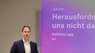 CEO Matthias Lapp präsentierte die Zahlen des letzten Geschäftjahres, die trotz des schwierigen Umfelds respektabel ausfielen. (Bild: Ralf Steck)