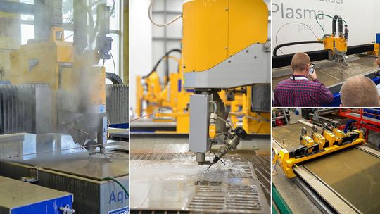 Ohren auf! Wer das Wasserstrahlschneiden aufgrund der Lautstärke und der Verschmutzung bisher abgelehnt hat, der kann aufatmen, wie Microstop Europa sagt. Denn das Unternehmen hat eine kostenneutrale Möglichkeit zu bieten, die beide Probleme beiseite wischt ...(Bild:  Microstep Europa)