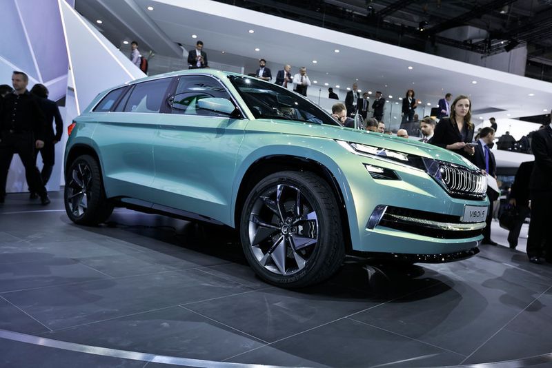 Skoda stellt in Peking das Showcar Vision S vor. Das Modell soll einen Ausblick auf ein SUV oberhalb des Yeti geben. (Foto: Euromediahouse GmbH/Ampnet)