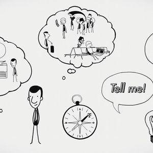 Bei der Lernbild-Show bringt eine menschliche Hand gezeichnete Elemente ins Bild.