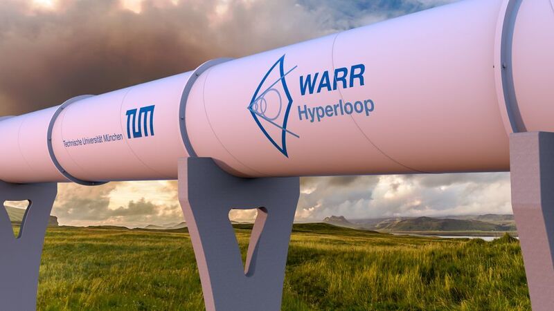 So könnte der Hyperloop später einmal aussehen.  (TU München)