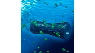 The self-propelled ‘microbots’ can remove lead or organic pollution from contaminated water. (American Chemical Society)