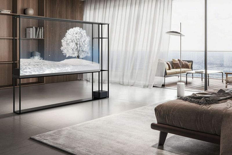 LG Electronics zeigt auf der CES erstmals sein kabelloses und transparentes OLED TV.  (Bild: LG Electronics)