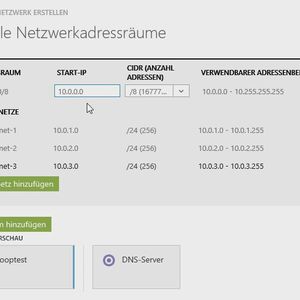 In Microsoft Azure können Administratoren eigene Netzwerke mit verschiedenen Subnetzen erstellen. In diesem Netzwerk lassen sich die beteiligten Hadoop-Clusterknoten integrieren und zwar auf Wunsch auch in verschiedenen Subnetzen. Die Netzwerke werden automatisch miteinander verbunden.