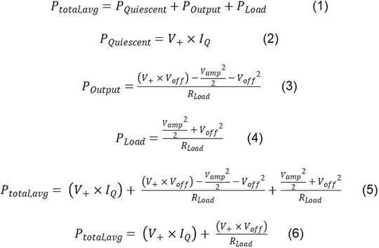 Bild 3: Die durchschnittliche Gesamt-Leistungsaufnahme setzt sich aus verschiedenen Anteilen zusammen.(Bild:  TI)