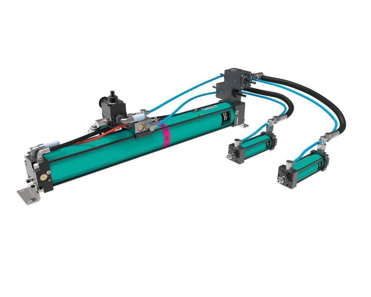 Die neuen Antriebszylinder sind in den Bauformen Typ X-S (schlanke Ausführung), Typ X-K (kompakte Ausführung) und auch als getrenntes Pneumohydraulik-Aggregat Tox-Kraftpaket X-KT erhältlich. (Tox Pressotechnik)