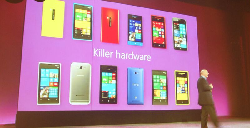 Der Microsoft-Chef nennt die Windows-Phone-8-Geräte „Hardware-Killer“. (IT-BUSINESS/Heidi Schuster)