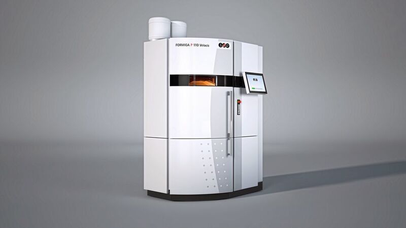 Die 3D-Drucker von EOS verarbeiten eine grosse Materialvielfalt – sowohl bei Kunststoff als auch bei Metall: EOS Formiga P 110 Velocis, Polymer Einsteigersystem für leistungsfähigen 3D-Druck. (EOS)
