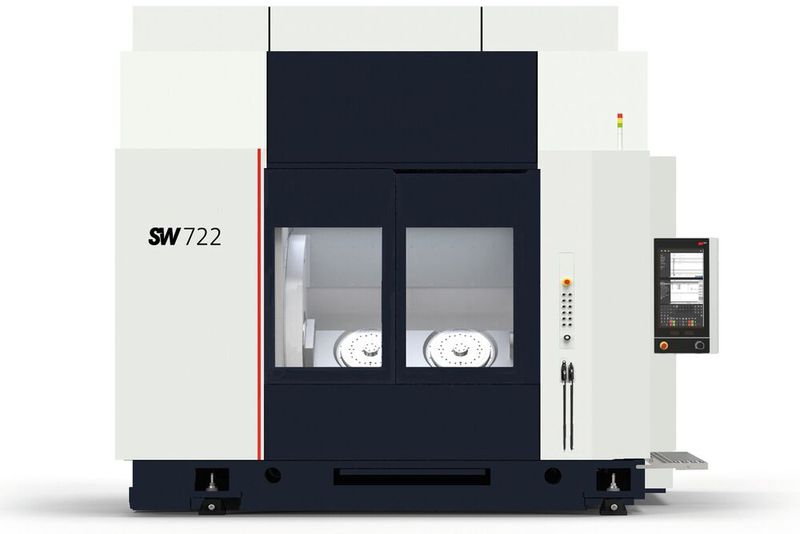 Bei den modular aufgebauten Maschinenbaureihen im Serienstand A5 gelang es mithilfe der modularen Profinet-/IO-Link-Bedieneinheit von Schlegel, eine einheitliche Bedienlogik zu verwirklichen. (Bild:  Schwäbische Werkzeugmaschinen GmbH (SW))