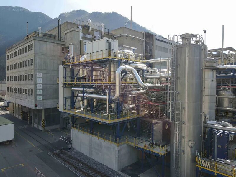 Bei der neuesten Envinox-Anlage für Arxada in der Schweiz werden die jährlichen Lachgasemissionen laut Thyssenkrupp um mindestens 98 % gesenkt. (Thyssenkrupp)