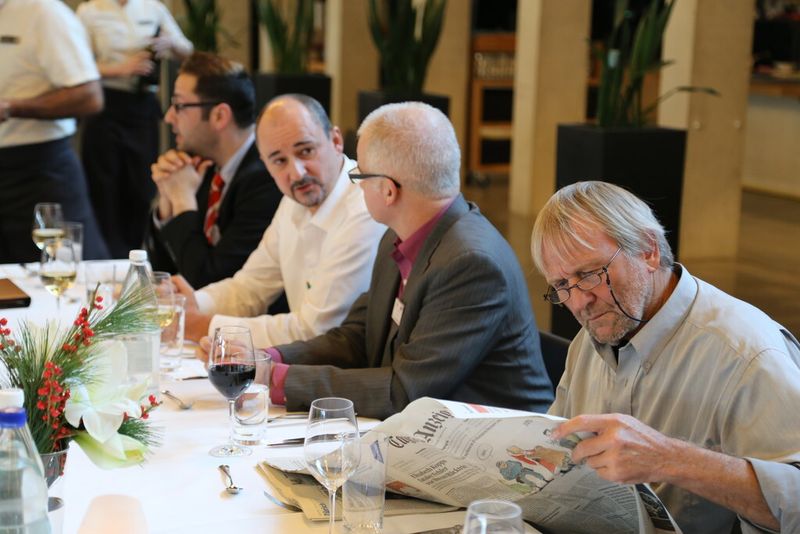 Gute Gespräche während eines feinen Essens gehörten ebenfalls zum SMM Kongress. (Bild: Matthias Böhm)