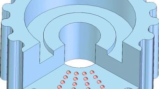 Mit den während des Herstellungsprozesses von Sinterbauteilen definiert im Pulver eingelagerten Fremdpartikeln werden kodierte Informationsdaten in das Bauteil eingebracht. Bild: IFUM (Archiv: Vogel Business Media)