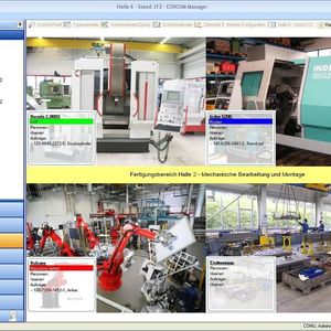 Problemlos können Anwender sehen, welche Aufträge gerade an welchen Anlagen abgearbeitet werden.  Bild: Coscom Computer