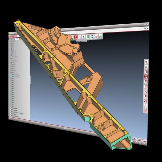Das neue Tool 3D_Feature ermöglicht die native Konvertierung vollständig bearbeitbarer Modelle – inklusive Konstruktionshistorie, PMI und Metadaten – zwischen CATIA, NX, Creo und SolidWorks und sichert damit den Digital Thread über den gesamten Produktlebenszyklus.(Bild:  CoreTechnologie GmbH)