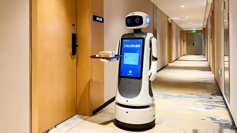 Das Marriott Hotel in Changzhou setzt Roboter für Housekeeping und Room‑Service ein.(Bild:  Marriott Hotel)