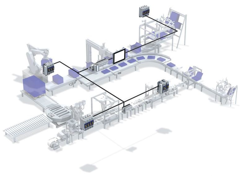 Die Rechenleistung und der integrierte EtherCAT-Port des Inverters i950 ermöglichen es, auch mehrere Achsen mit großer Geschwindigkeit synchron zu steuern und komplexe Aufgaben zu erledigen. (Lenze)
