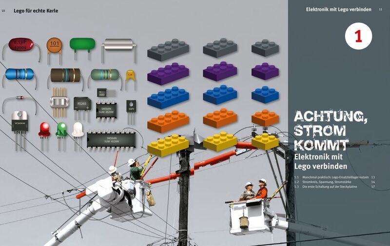 Lego für echte Kerle: Anwendungsbeispiele aus dem Franzis-Buch (Bild: Franhzis)