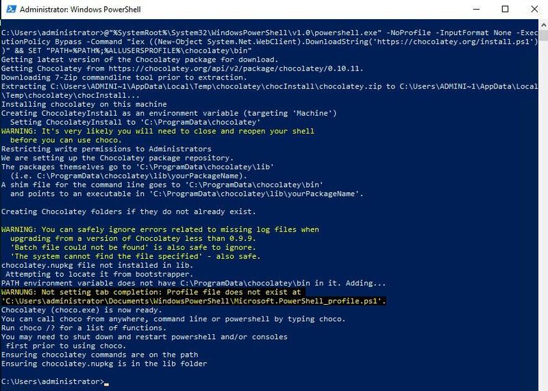Chocolatey kann automatisiert über die Befehlszeile oder die PowerShell installiert werden. (Chocolatey / Joos)