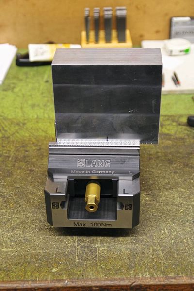 Le positionnement exact de la pièce dans l'étau ne nécessite pas l'utilisation d'une butée. (Source : MSM)