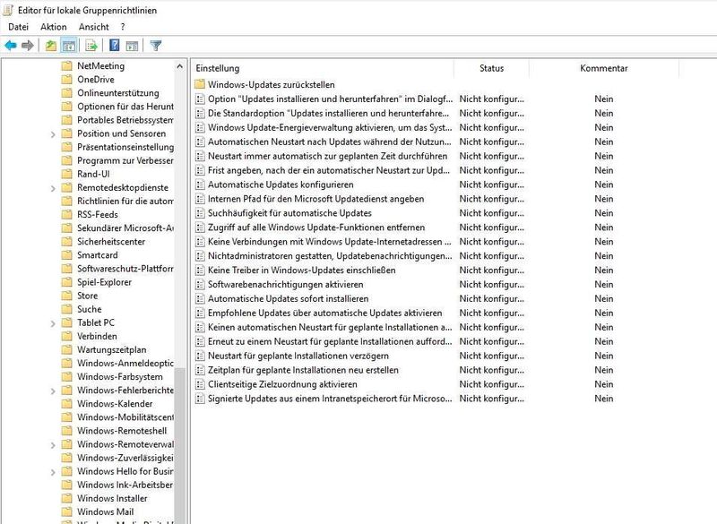 Tipp 5: Die Konfiguration der automatischen Updates in den Gruppenrichtlinien nehmen Sie unter Computerkonfiguration/Richtlinien/Administrative Vorlagen/Windows-Komponenten/Windows Update vor. Das Tool starten Sie mit gpedit.msc. (Th. Joos)