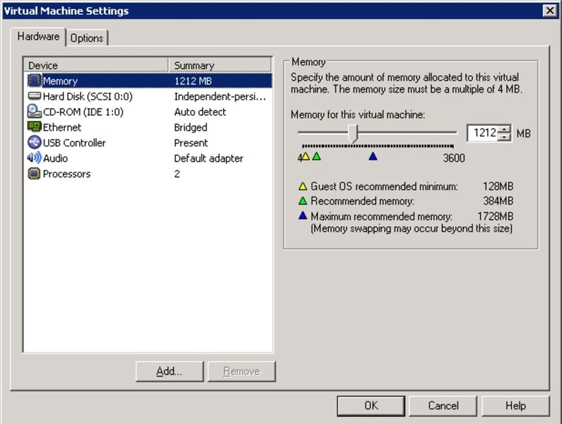 Abb. 9: In den Virtual Machine Settings können die jeweiligen virtuellen Server konfiguriert werden (Archiv: Vogel Business Media)