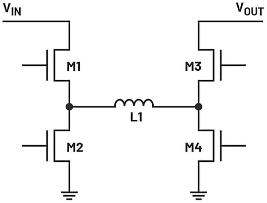 Bild 1:  Eine typische H-Brücken-Abwärts-Aufwärts-Konfiguration.(Bild:  Analog Devices)