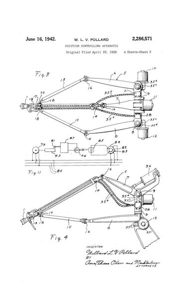 Die Ideen der Wissenschaftler haben beispielsweise in Form von Flugsimulatoren oder 4-D-Kinos bis heute überlebt. (US-Patentamt, gemeinfrei)