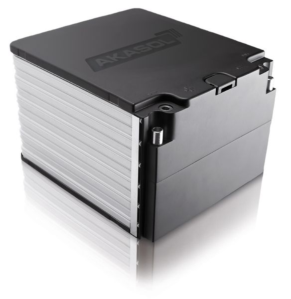 Ausgezeichnet mit dem Bayerischen Staatspreis für Elektromobilität 2012 wurde das Lithium-Ionen-Batteriemodul Akamodule. (Bild: Akasol)