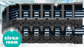 Die Reinraumkette C6 von Igus zeichnet sich durch ihr leichtes Design und ihre hohe Abriebfestigkeit aus.  (Igus)