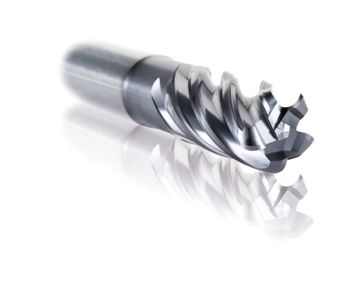 Bild 6: Der VHM-Schaftfräser Harvi II hat ein verbessertes Hartmetallsubstrat und eine AlTiN-PVD-Beschichtung. (Kennametal)